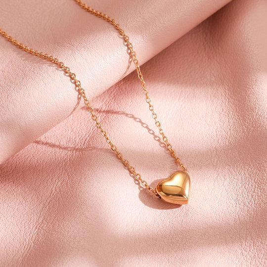 Puffy Heart Pendant Necklace | Luxe4560