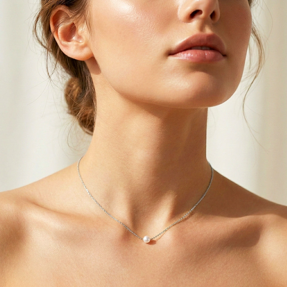 Pearl Cable Chain Necklace | Luxe4562