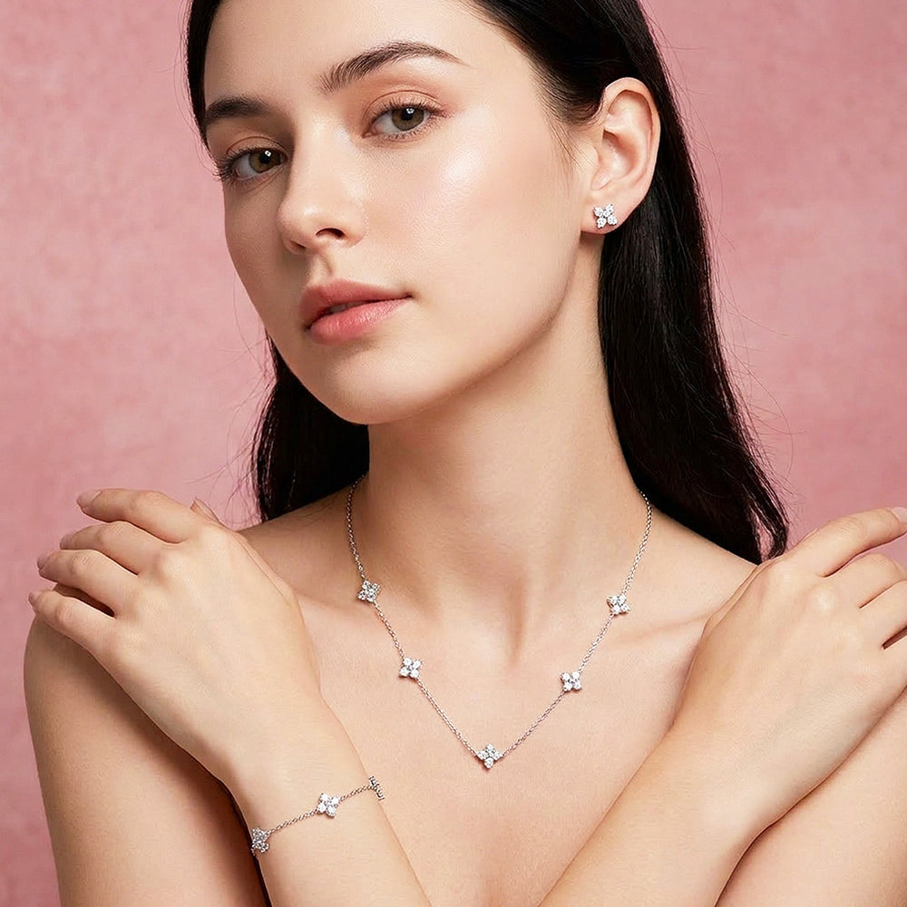 Clover Three-Piece Jewellery Set | Luxe4571