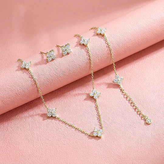 Clover Three-Piece Jewellery Set | Luxe4571