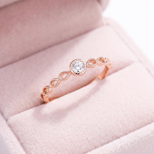 Vintage Milgrain Station Ring | Women&