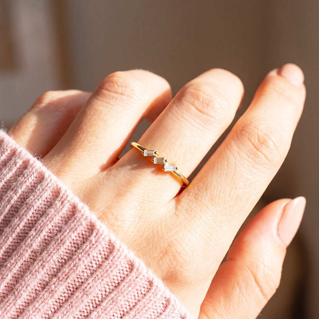 Baguette Trio Ring | Women&