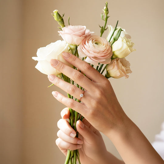 Dainty Solitaire Ring | Diamond Simulant | Titanium Steel | Luxe5169 - Rings | Singapore Jewellery, Wedding Rings &amp; Gifts | Same Day Delivery | Tiara.com.sg