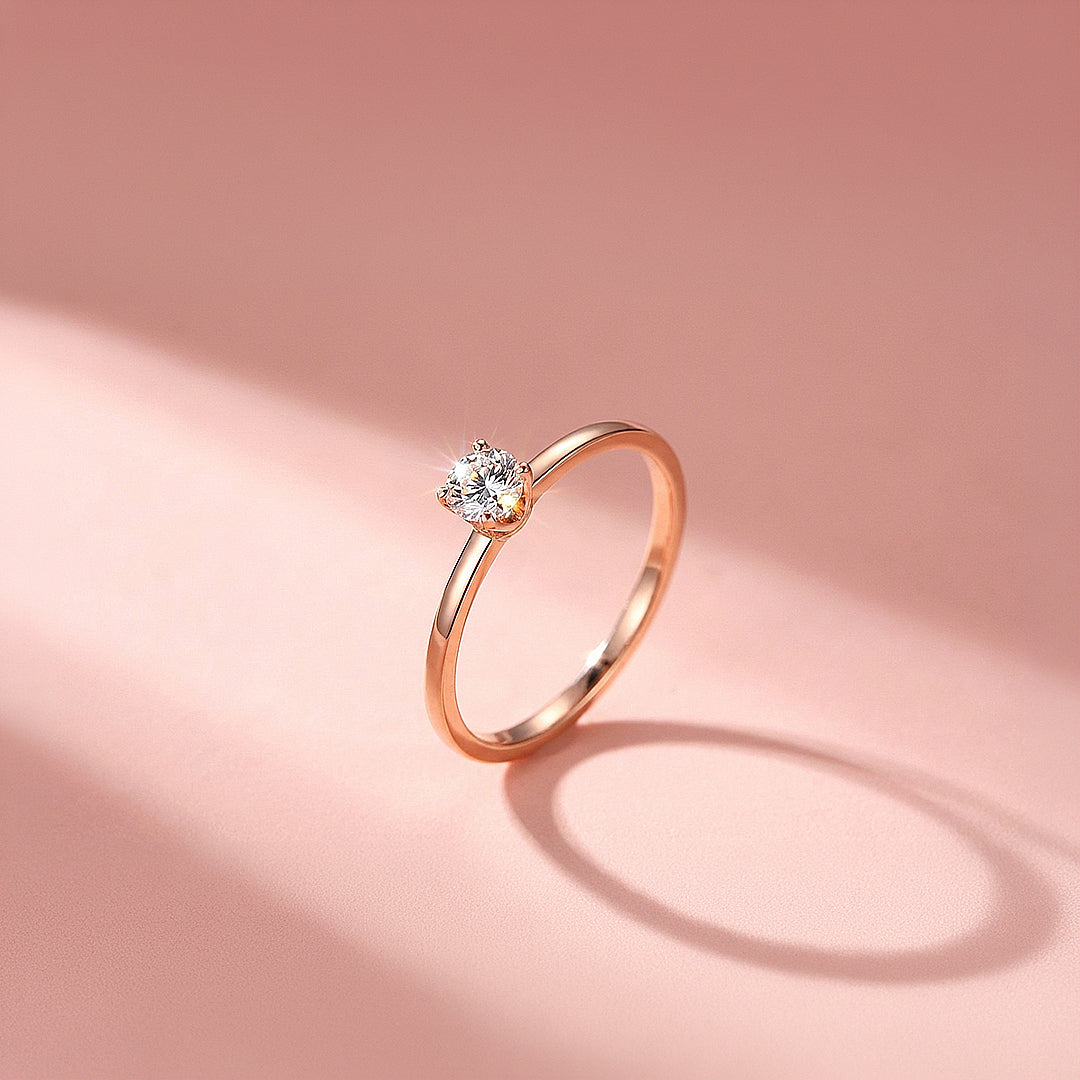 Dainty Solitaire Ring | Diamond Simulant | Titanium Steel | Luxe5169 - Rings | Singapore Jewellery, Wedding Rings &amp; Gifts | Same Day Delivery | Tiara.com.sg