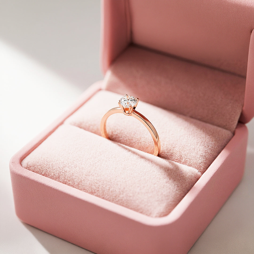 Dainty Solitaire Ring | Diamond Simulant | Titanium Steel | Luxe5169 - Rings | Singapore Jewellery, Wedding Rings &amp; Gifts | Same Day Delivery | Tiara.com.sg