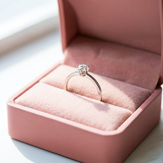 Dainty Solitaire Ring | Diamond Simulant | Titanium Steel | Luxe5169 - Rings | Singapore Jewellery, Wedding Rings &amp; Gifts | Same Day Delivery | Tiara.com.sg
