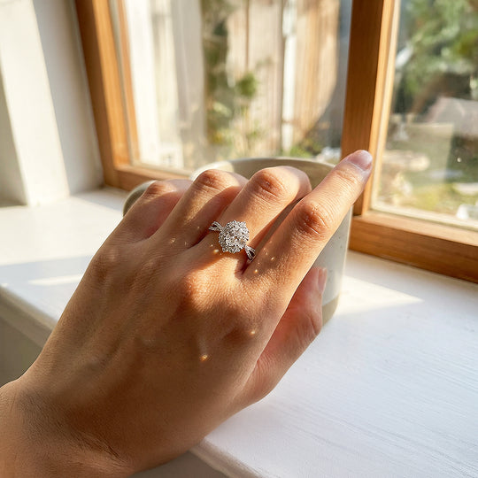 Oval Halo Twist Shank Engagement Ring | Luxe5182 - Rings | Singapore Jewellery, Wedding Rings &amp; Gifts | Same Day Delivery | Tiara.com.sg