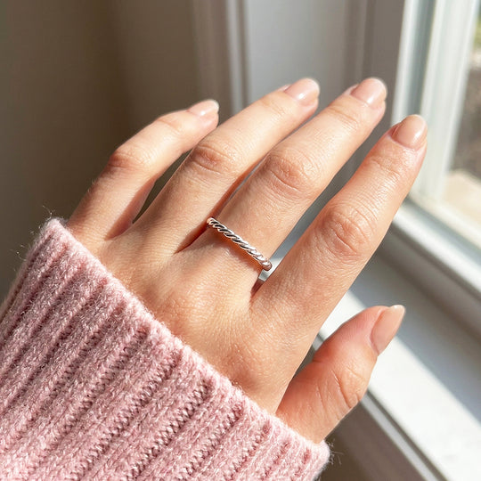 Twisted Rope Band Ring | 925 Sterling Silver | Prm5033