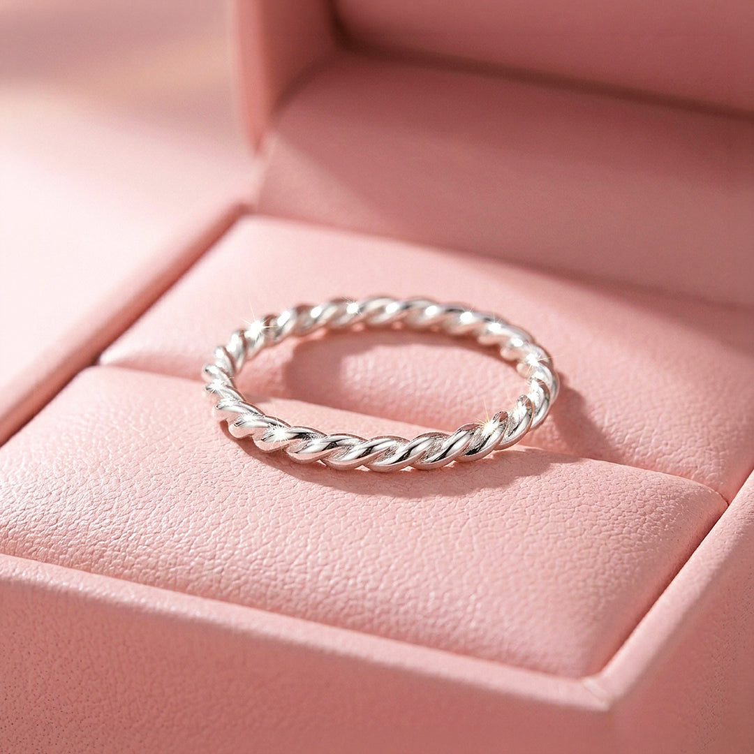 Twisted Rope Band Ring | 925 Sterling Silver | Prm5033