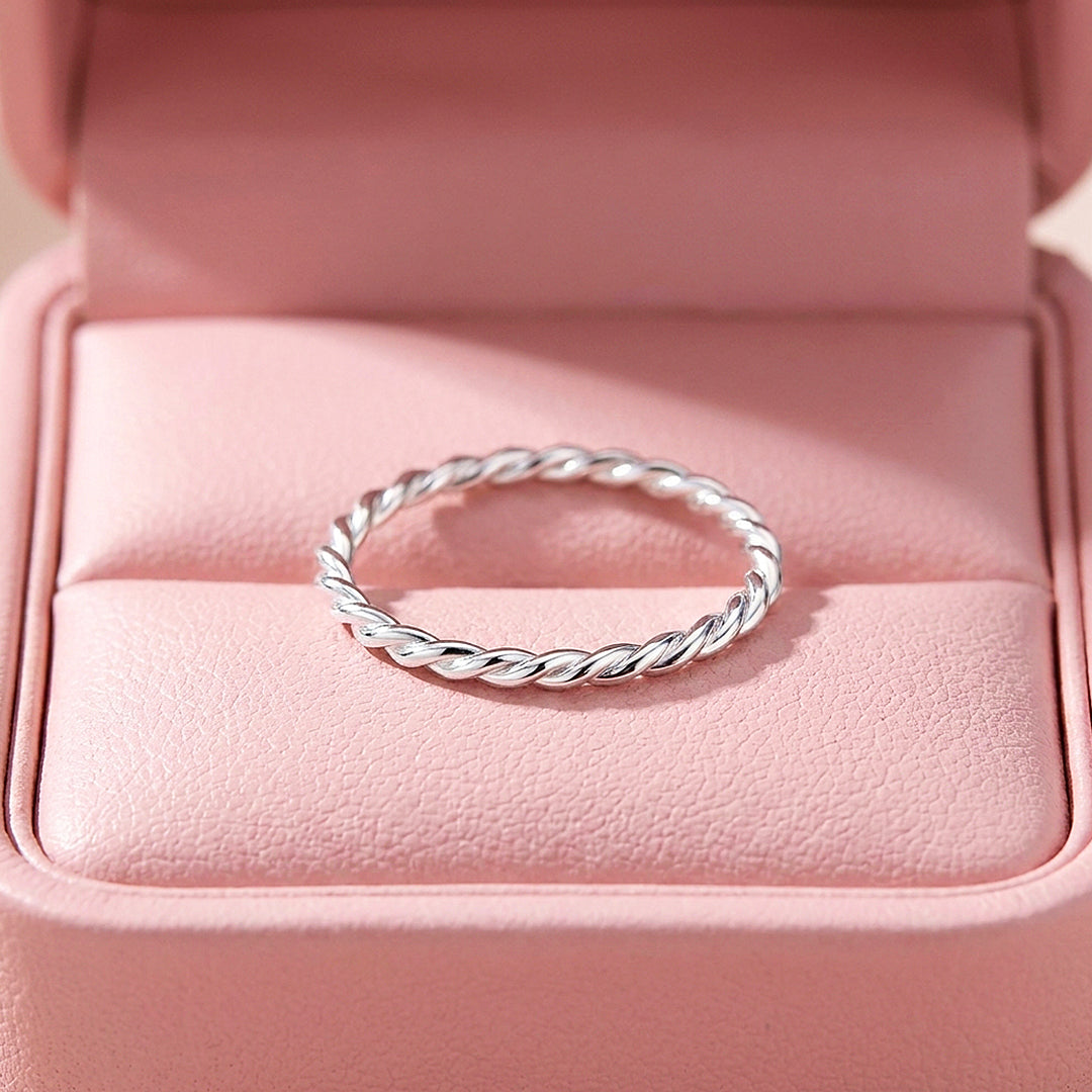 Twisted Rope Band Ring | 925 Sterling Silver | Prm5033