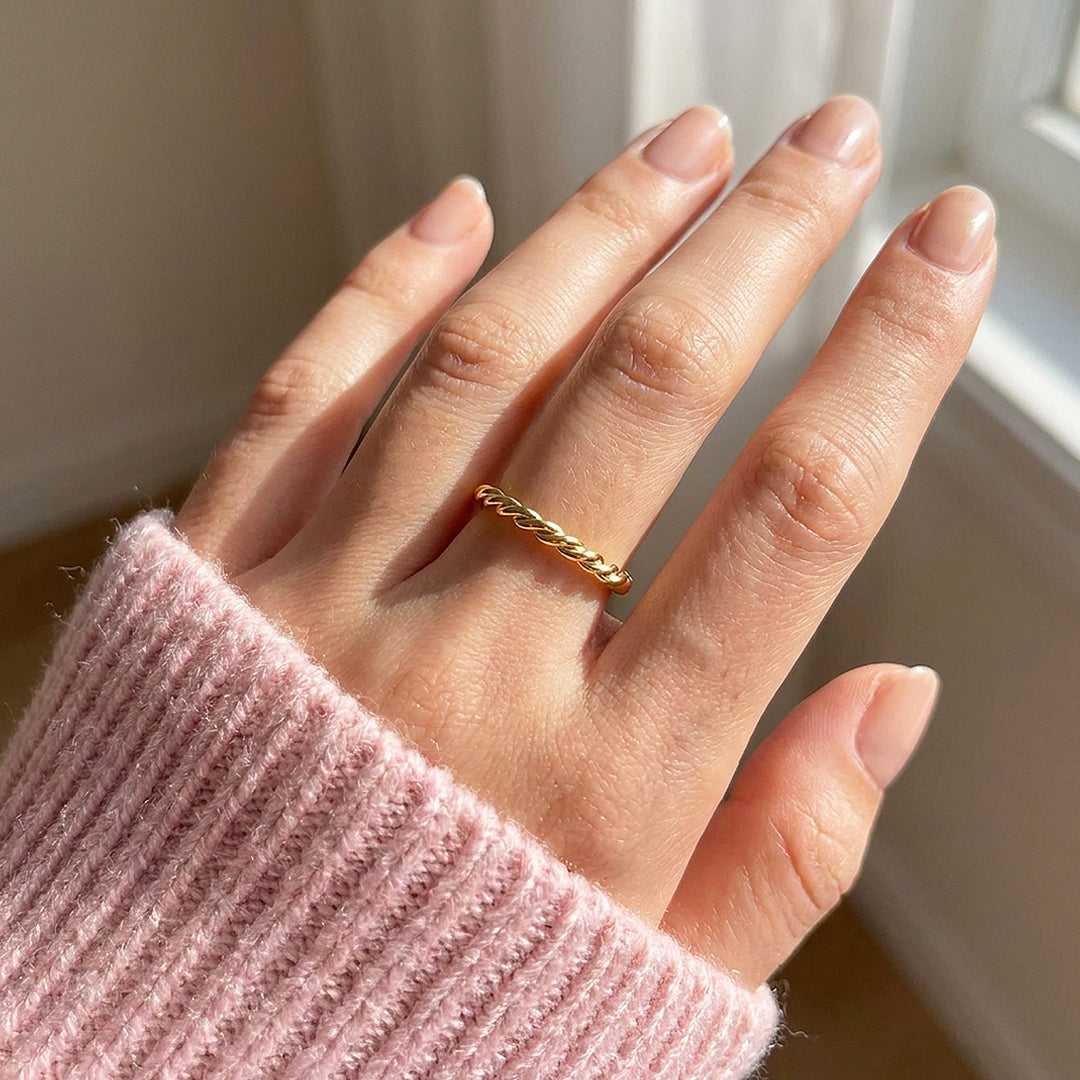 Twisted Rope Band Ring | 925 Sterling Silver | Prm5033