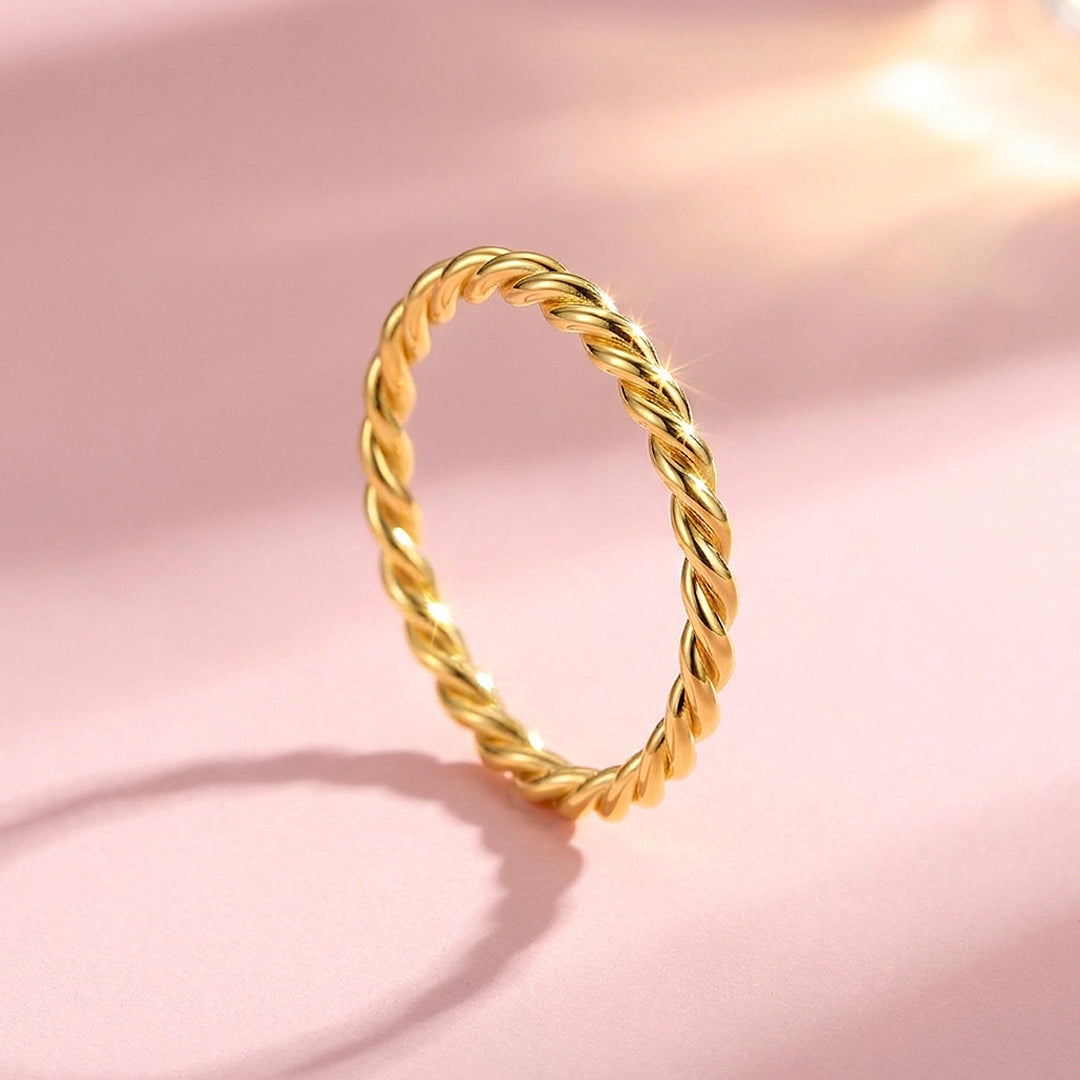 Twisted Rope Band Ring | 925 Sterling Silver | Prm5033