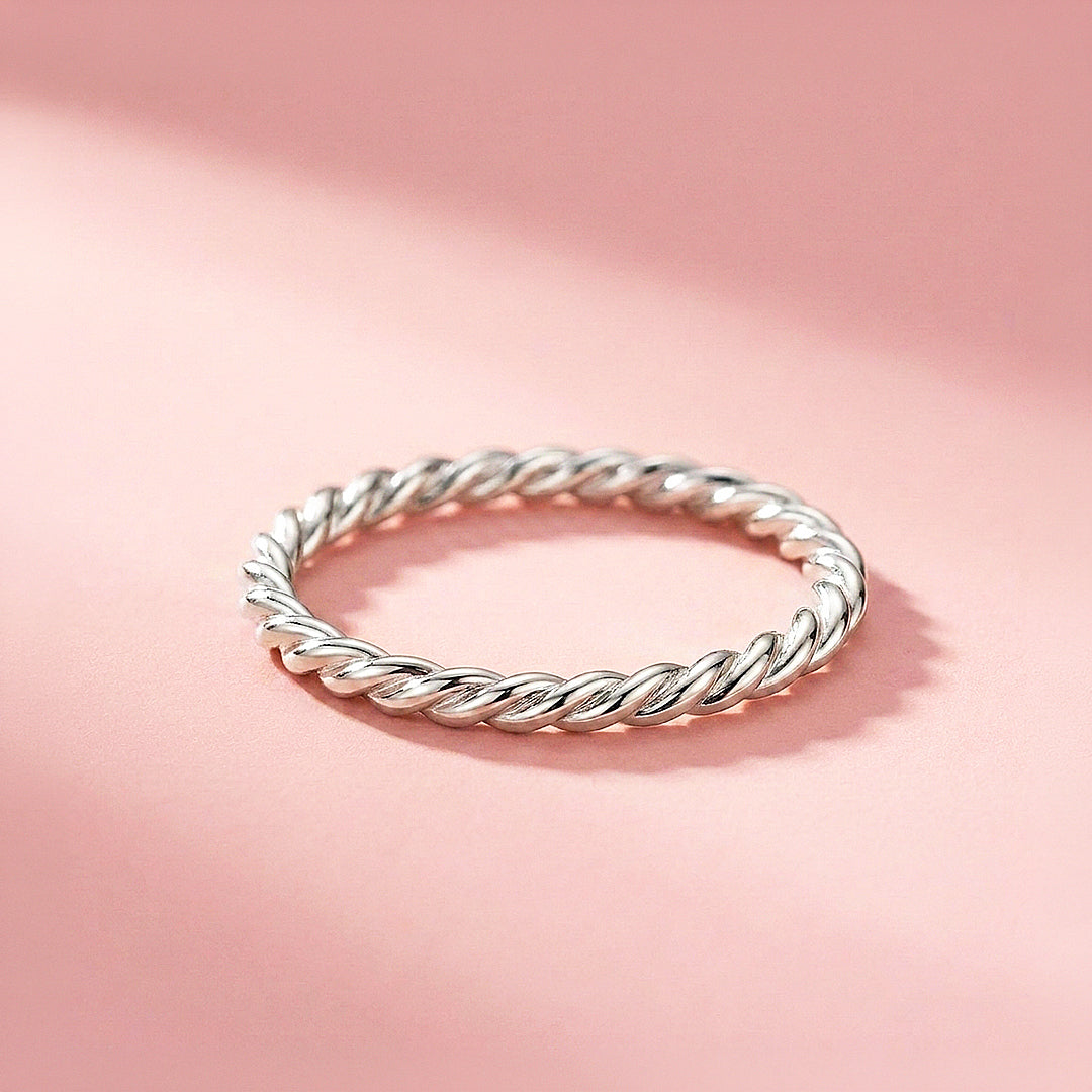 Twisted Rope Band Ring | 925 Sterling Silver | Prm5033