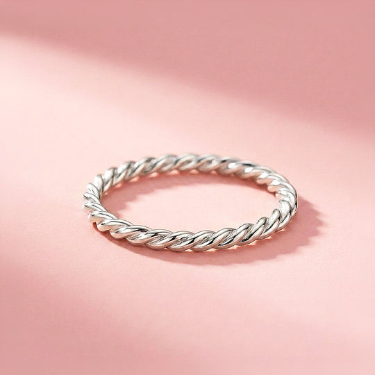 Twisted Rope Band Ring | 925 Sterling Silver | Prm5033