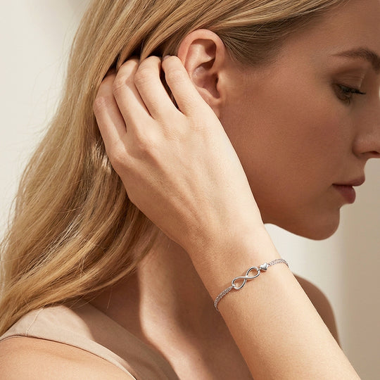 Infinity Heart Double-Chain Bracelet | Luxe6108
