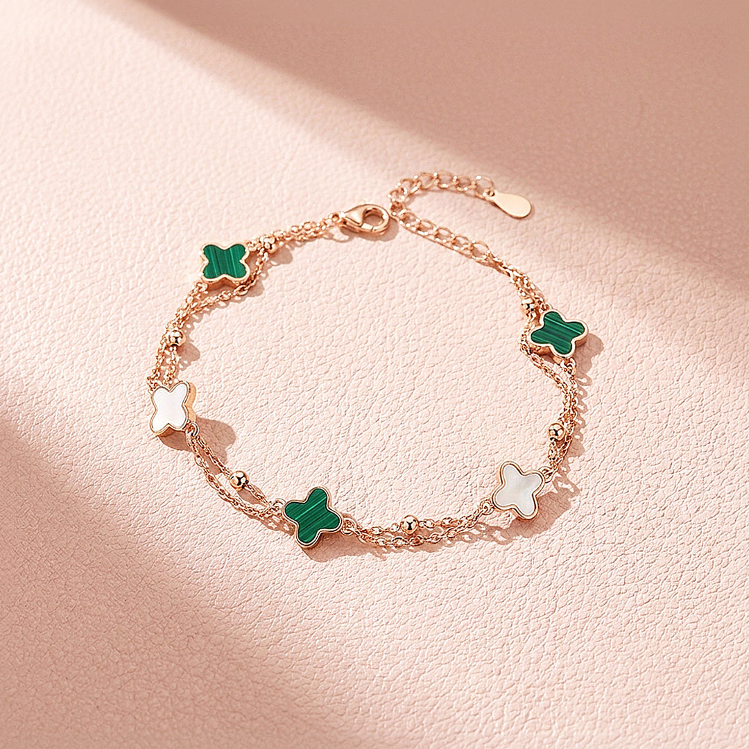 Clover Double-Strand Bracelet | Women&