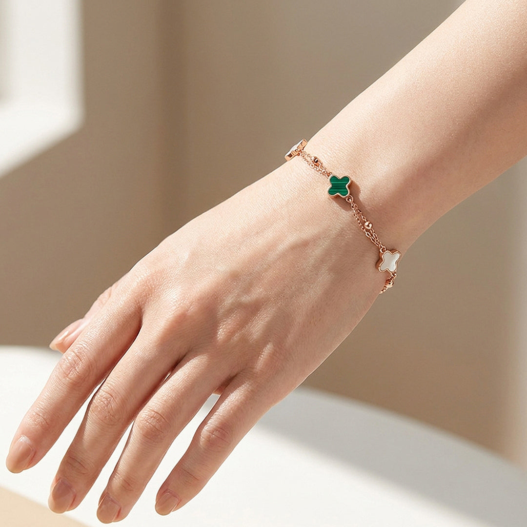 Clover Double-Strand Bracelet | Women&