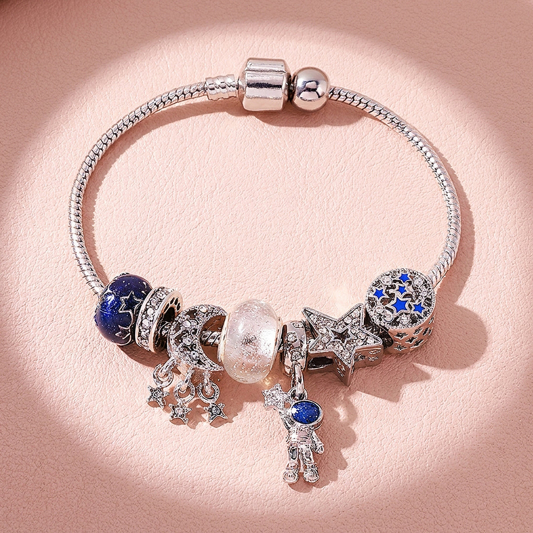 Astronaut Charm Bracelet | Diamond Simulant | Luxe6192