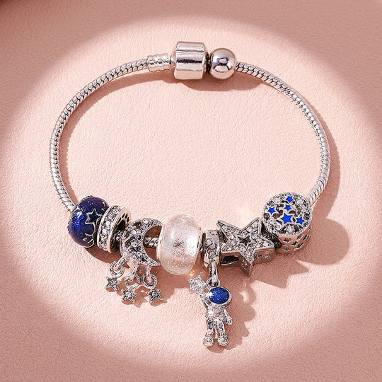 Astronaut Charm Bracelet | Diamond Simulant | Luxe6192