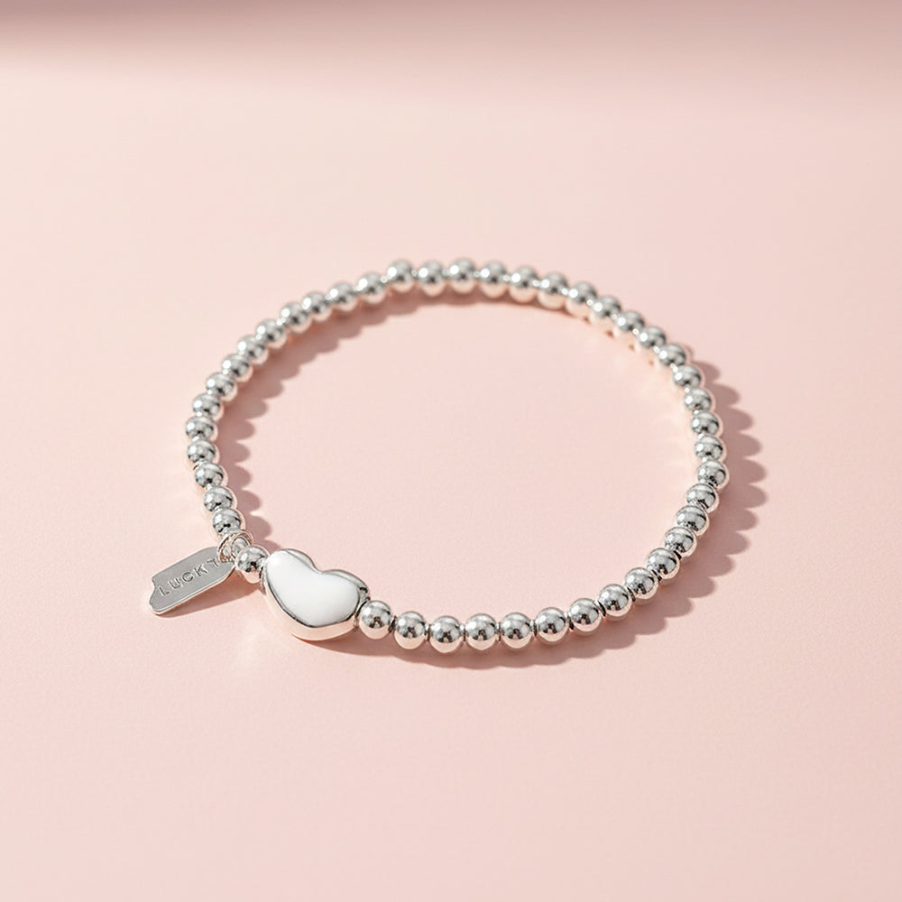 Bead Stretch Bracelet | Bean Charm | Luxe6252 - bangle | Singapore Jewellery, Wedding Rings & Gifts | Same Day Delivery | Tiara.com.sg