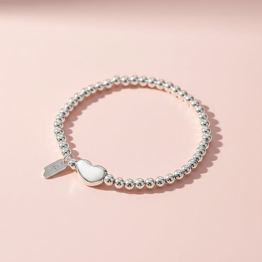 Bead Stretch Bracelet | Bean Charm | Luxe6252 - bangle | Singapore Jewellery, Wedding Rings &amp; Gifts | Same Day Delivery | Tiara.com.sg