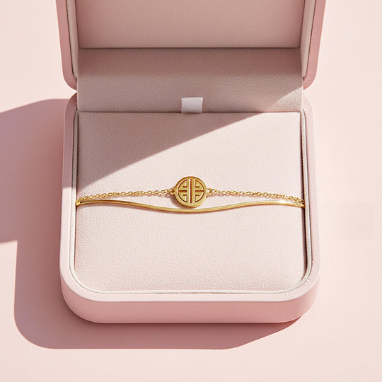 Fortune Fu Bracelet | Diamond Simulant | Luxe6349 - bangle | Singapore Jewellery, Wedding Rings &amp; Gifts | Same Day Delivery | Tiara.com.sg
