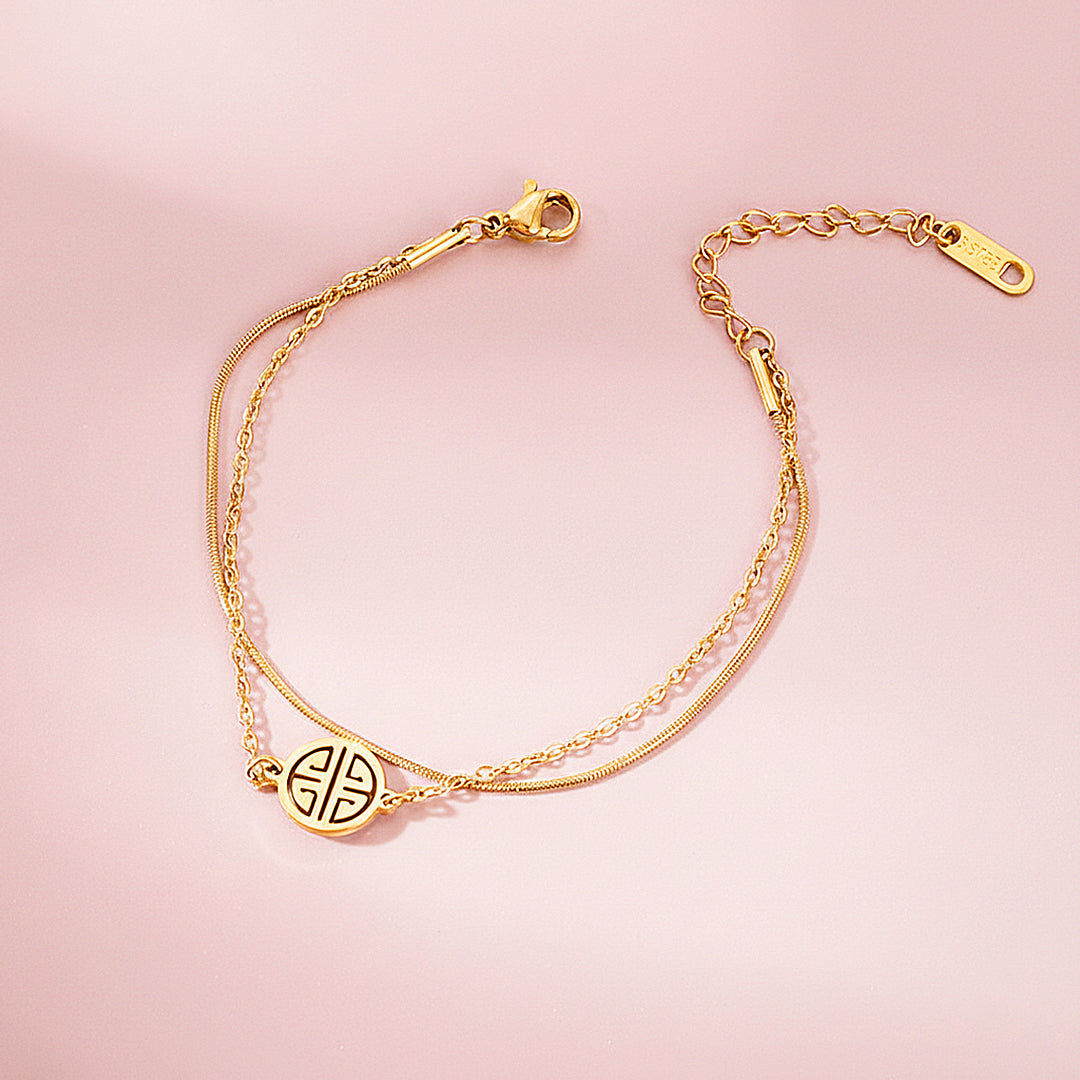 Fortune Fu Bracelet | Diamond Simulant | Luxe6349 - bangle | Singapore Jewellery, Wedding Rings &amp; Gifts | Same Day Delivery | Tiara.com.sg