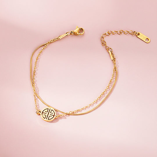 Fortune Fu Bracelet | Diamond Simulant | Luxe6349 - bangle | Singapore Jewellery, Wedding Rings &amp; Gifts | Same Day Delivery | Tiara.com.sg