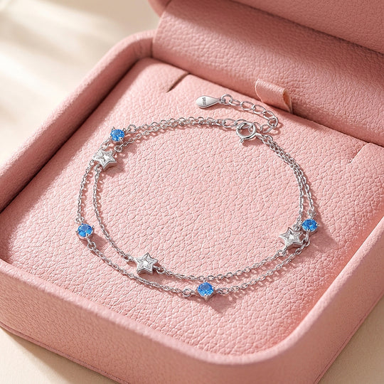 Star Charm Silver Bracelet | Luxe6448