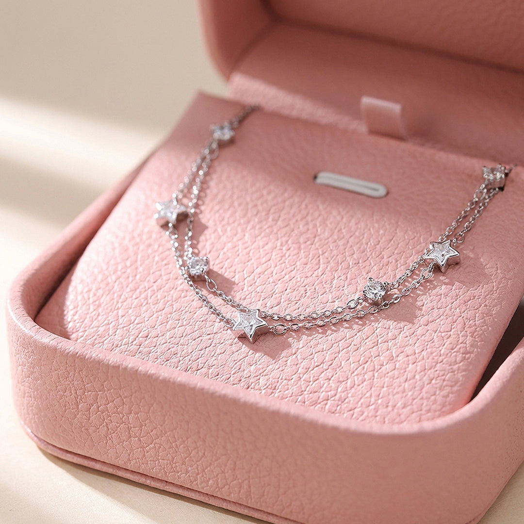 Star Charm Silver Bracelet | Luxe6448