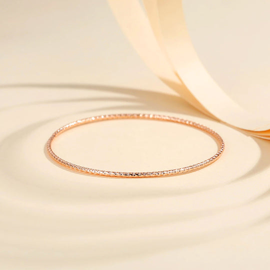 Diamond-Cut Gold Stacking Bangle Bracelet | Luxe6499 - bangle | Singapore Jewellery, Wedding Rings &amp; Gifts | Same Day Delivery | Tiara.com.sg