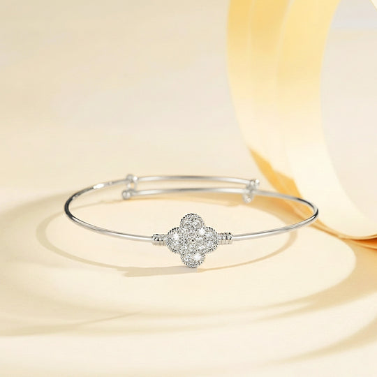 Clover Gold Bangle Bracelet | Luxe6503 - bangle | Singapore Jewellery, Wedding Rings &amp; Gifts | Same Day Delivery | Tiara.com.sg