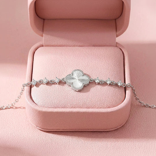 Sunburst Clover Gold Bracelet | Luxe6508