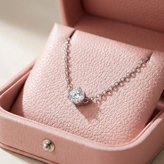 Solitaire Diamond Simulant Silver Bracelet | Luxe6510