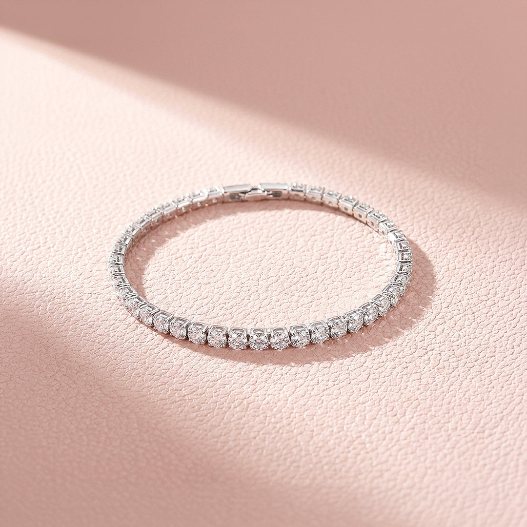 Classic Round-Cut Tennis Bracelet | Women&