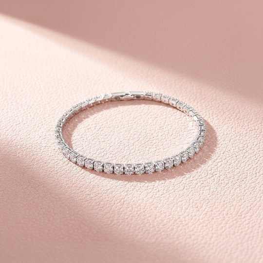 Classic Round-Cut Tennis Bracelet | Women&