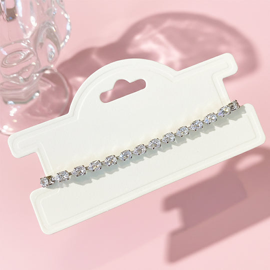 Teardrop Pear-Cut Tennis | 18K Gold &amp; White Gold | Luxe6519 - Bracelet | Singapore Jewellery, Wedding Rings &amp; Gifts | Same Day Delivery | Tiara.com.sg