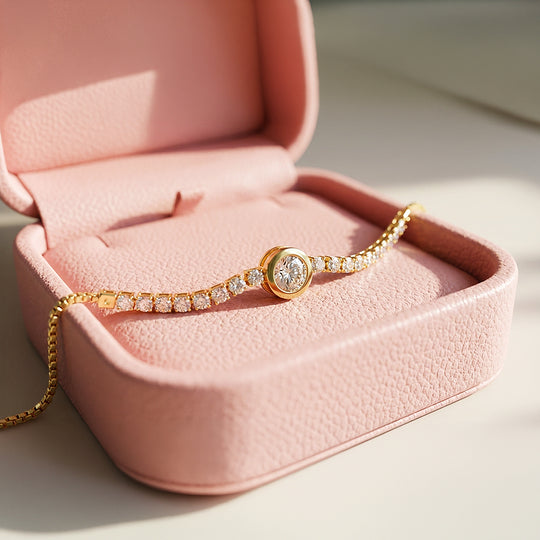 Solitaire Tennis Hybrid Bolo | 18K Gold | Luxe6528 - Bracelet | Singapore Jewellery, Wedding Rings &amp; Gifts | Same Day Delivery | Tiara.com.sg