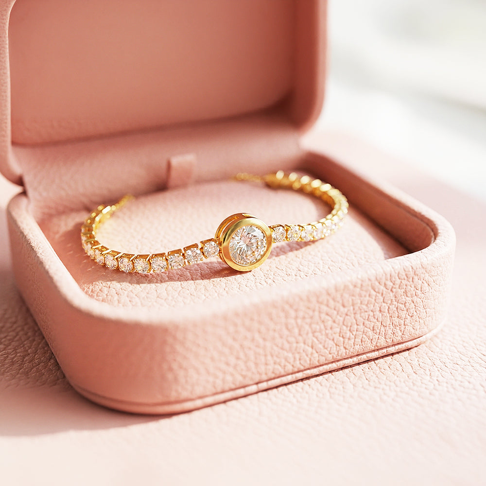 Solitaire Tennis Hybrid Bolo | 18K Gold | Luxe6528 - Bracelet | Singapore Jewellery, Wedding Rings & Gifts | Same Day Delivery | Tiara.com.sg