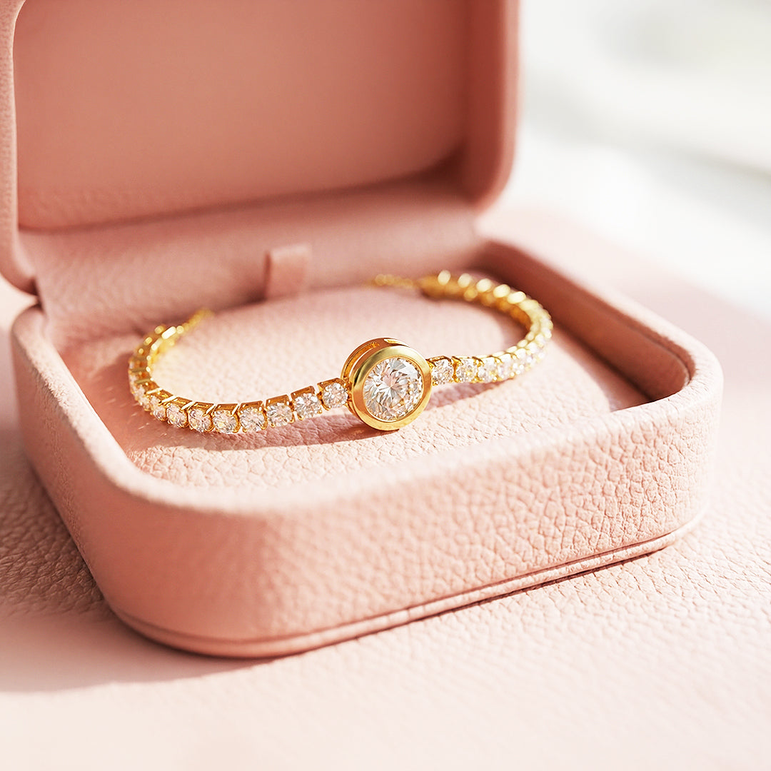 Solitaire Tennis Hybrid Bolo | 18K Gold | Luxe6528 - Bracelet | Singapore Jewellery, Wedding Rings &amp; Gifts | Same Day Delivery | Tiara.com.sg