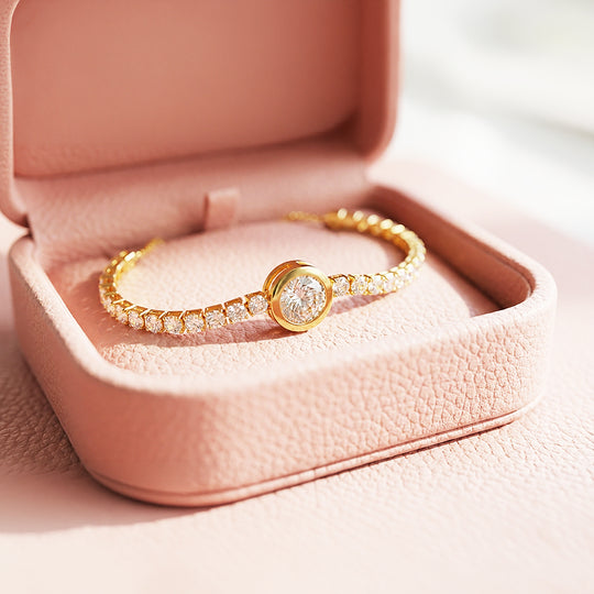 Solitaire Tennis Hybrid Bolo | 18K Gold | Luxe6528 - Bracelet | Singapore Jewellery, Wedding Rings &amp; Gifts | Same Day Delivery | Tiara.com.sg