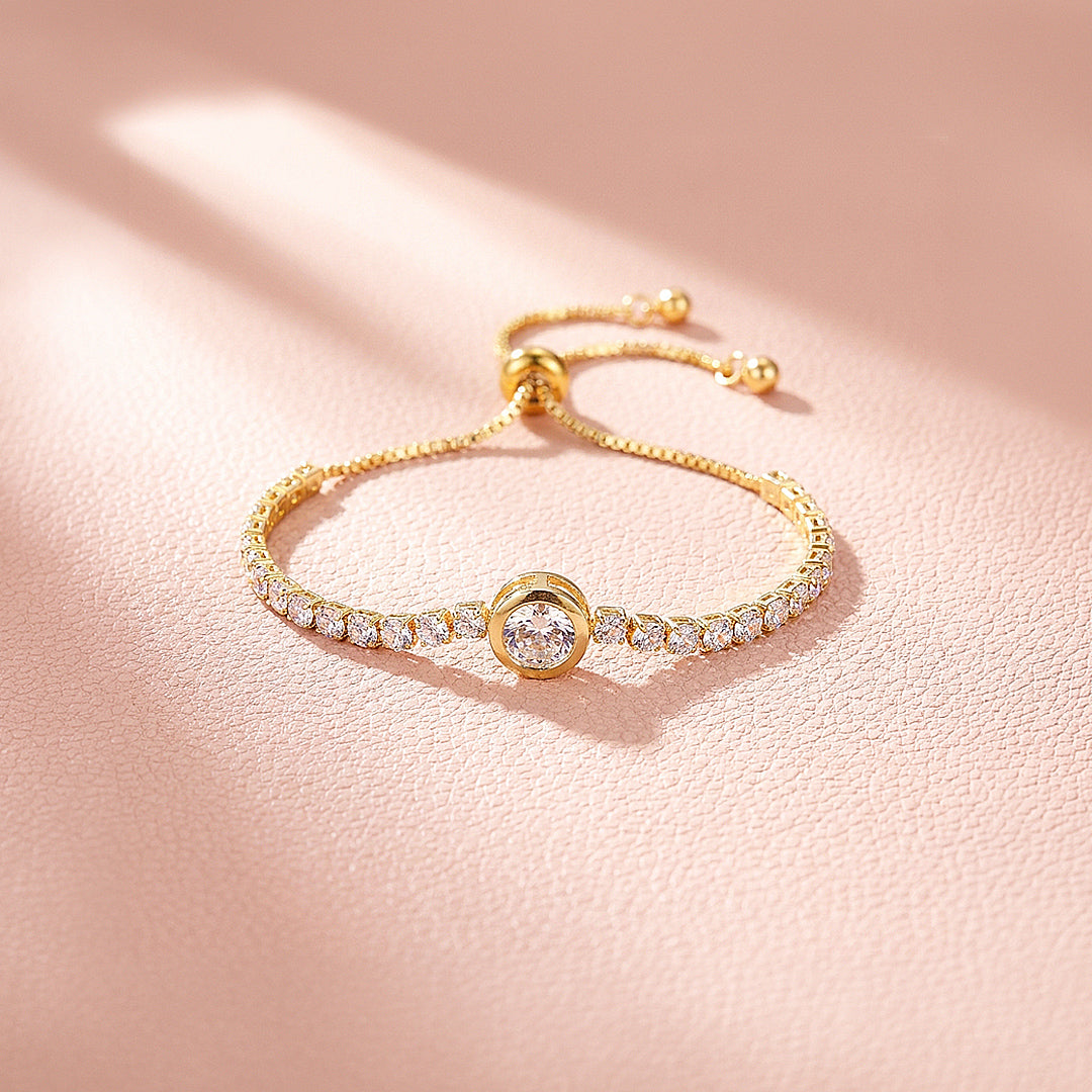Solitaire Tennis Hybrid Bolo | 18K Gold | Luxe6528