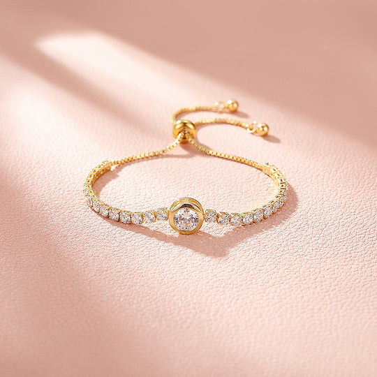 Solitaire Tennis Hybrid Bolo | 18K Gold | Luxe6528