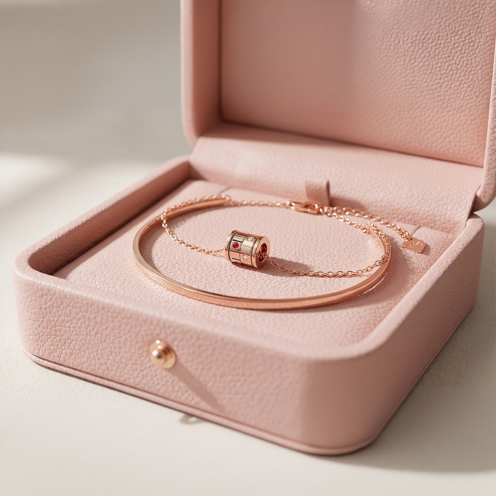 Barrel Layered Bangle-Bracelet | Luxe6534 - Bracelet | Singapore Jewellery, Wedding Rings & Gifts | Same Day Delivery | Tiara.com.sg