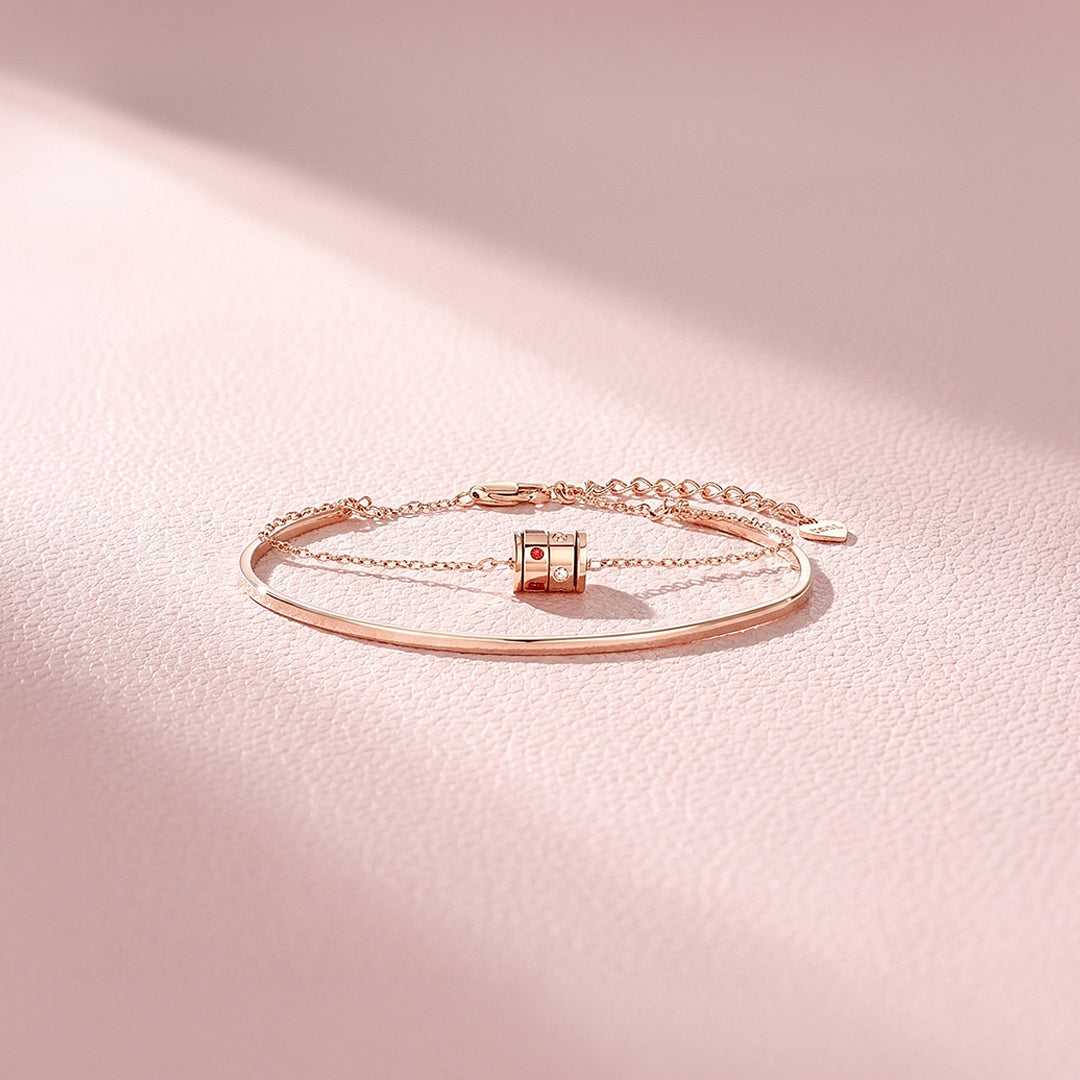 Barrel Layered Bangle-Bracelet | Luxe6534