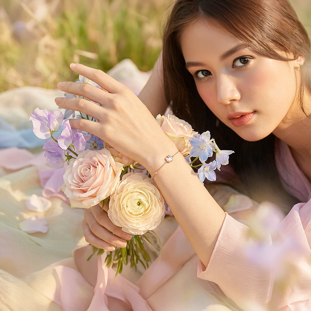 Kitty Icon Charm Bracelet | Luxe6536 - bangle | Singapore Jewellery, Wedding Rings &amp; Gifts | Same Day Delivery | Tiara.com.sg