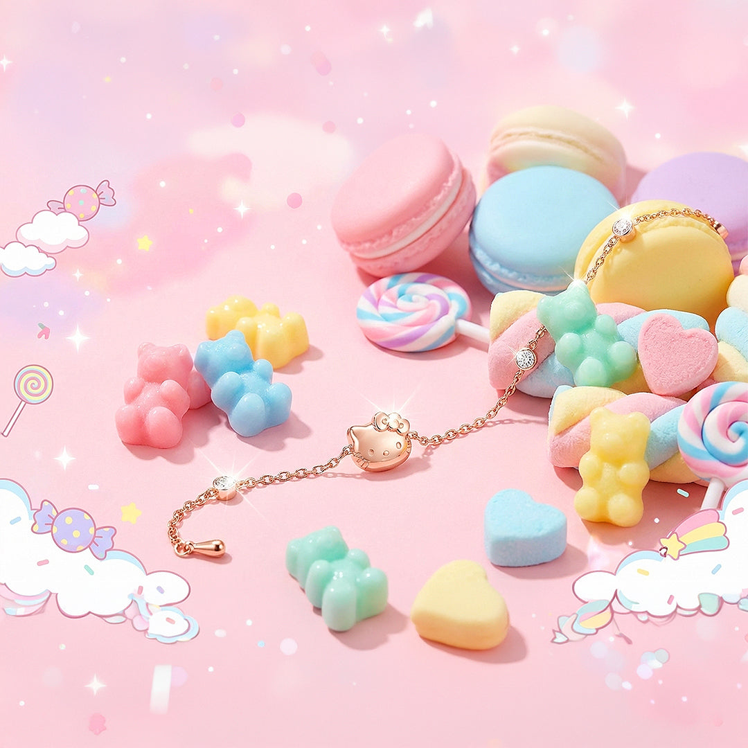 Kitty Icon Charm Bracelet | Luxe6536 - bangle | Singapore Jewellery, Wedding Rings &amp; Gifts | Same Day Delivery | Tiara.com.sg