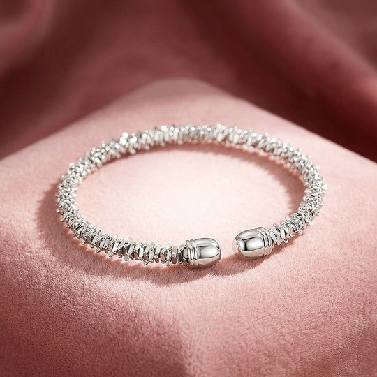 Stellar Textured Cuff | Luxe6557 - bangle | Singapore Jewellery, Wedding Rings &amp; Gifts | Same Day Delivery | Tiara.com.sg