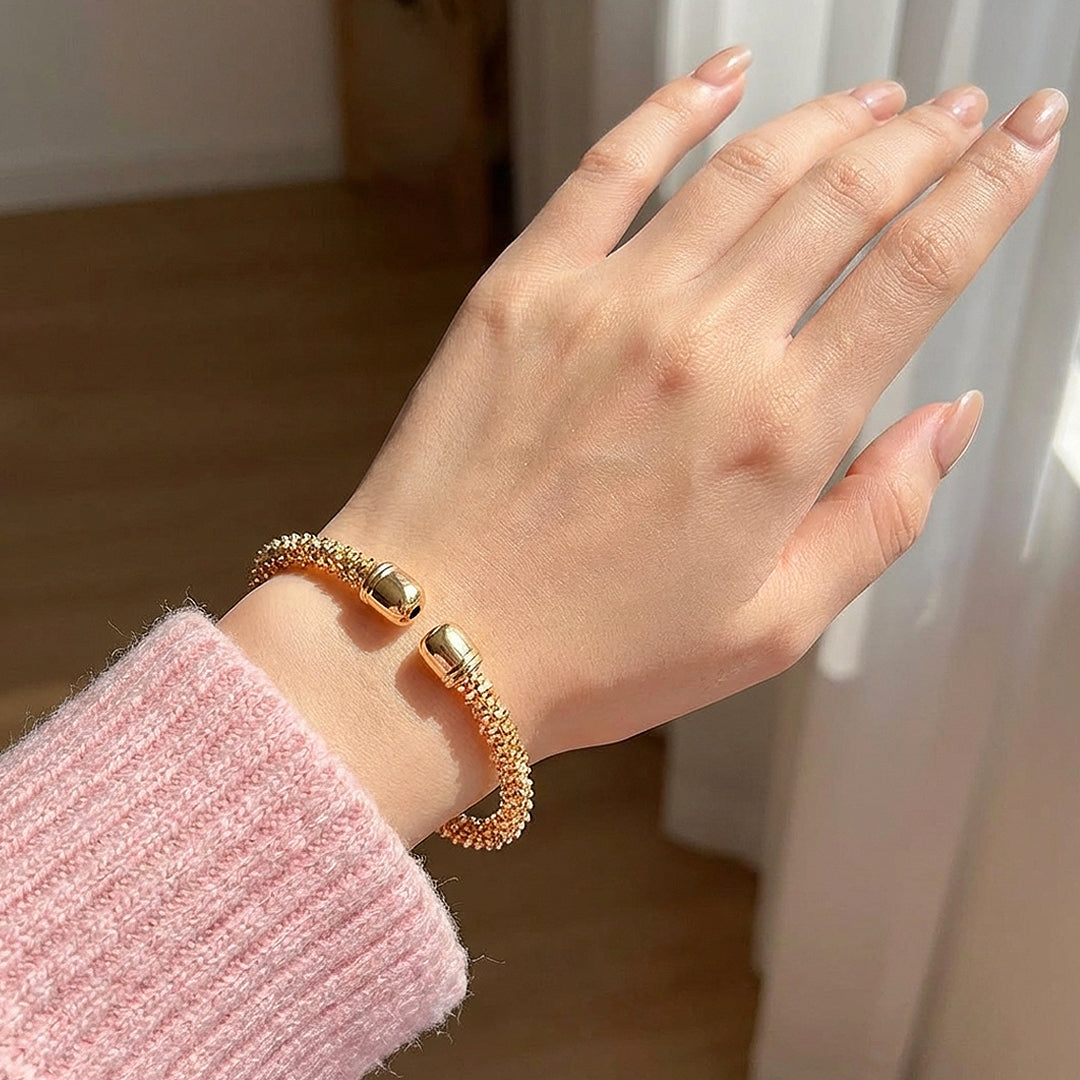 Stellar Textured Cuff | Luxe6557 - bangle | Singapore Jewellery, Wedding Rings &amp; Gifts | Same Day Delivery | Tiara.com.sg
