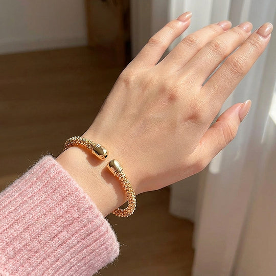 Stellar Textured Cuff | Luxe6557 - bangle | Singapore Jewellery, Wedding Rings &amp; Gifts | Same Day Delivery | Tiara.com.sg